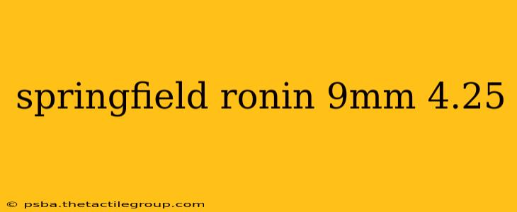 springfield ronin 9mm 4.25