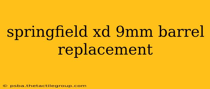 springfield xd 9mm barrel replacement