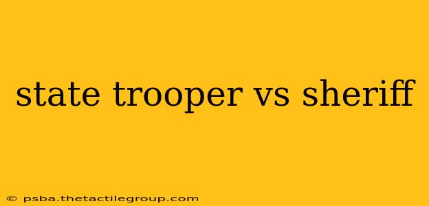 state trooper vs sheriff