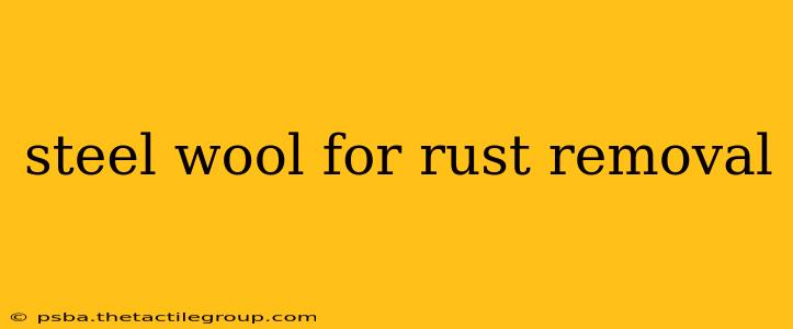 steel wool for rust removal