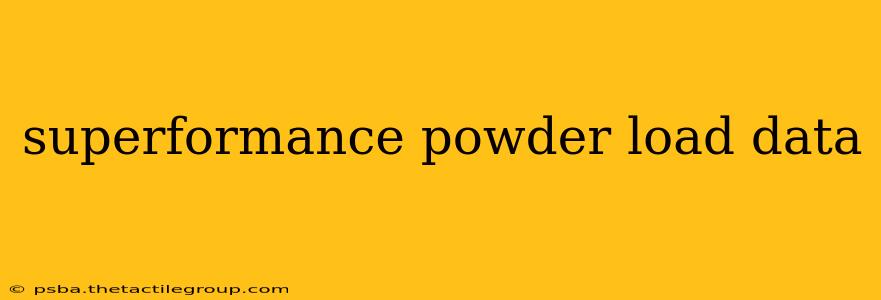 superformance powder load data