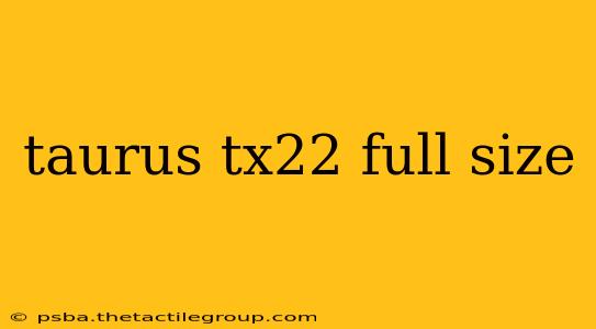 taurus tx22 full size