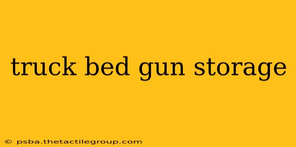 truck bed gun storage