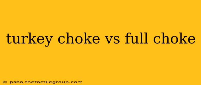 turkey choke vs full choke