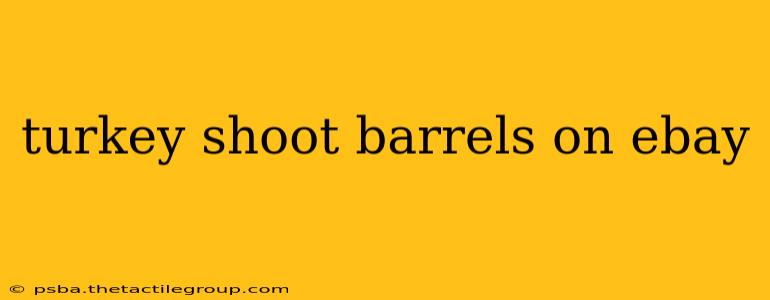 turkey shoot barrels on ebay