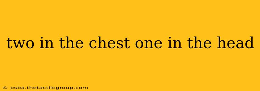 two in the chest one in the head