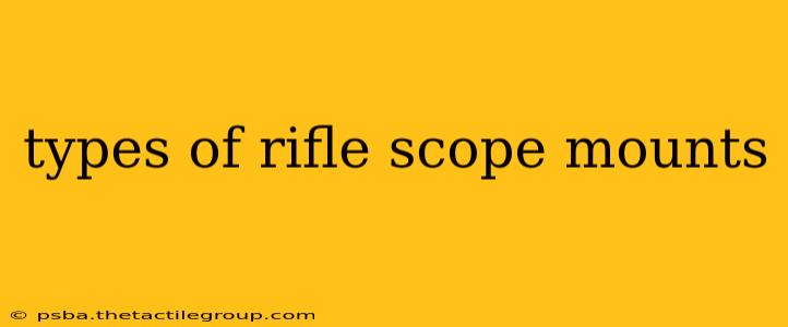 types of rifle scope mounts