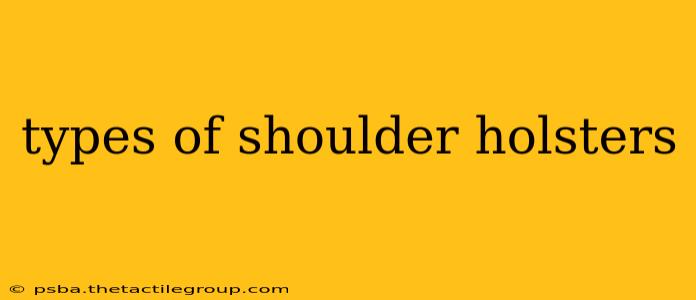 types of shoulder holsters