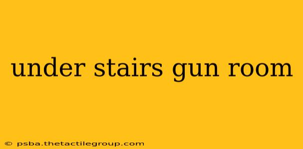 under stairs gun room