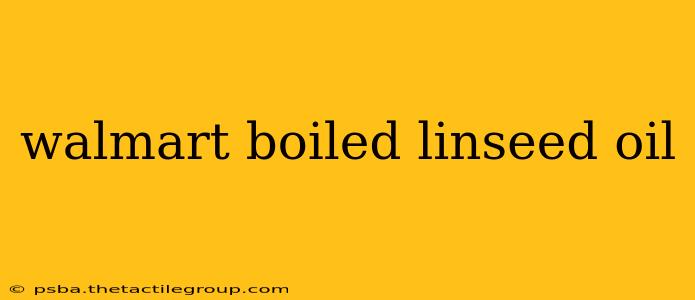 walmart boiled linseed oil