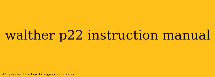 walther p22 instruction manual