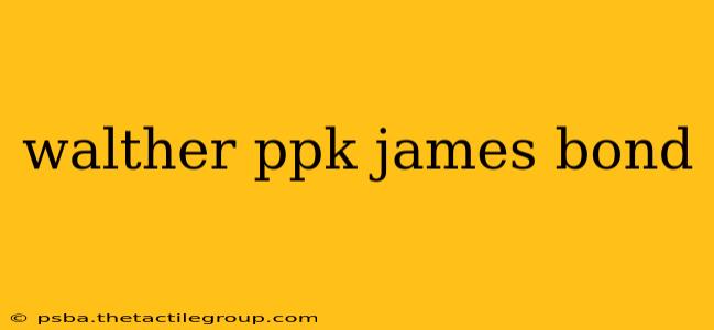 walther ppk james bond