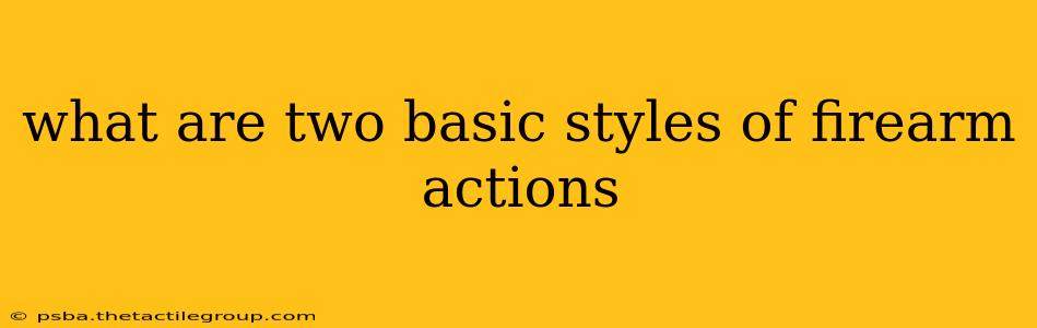 what are two basic styles of firearm actions