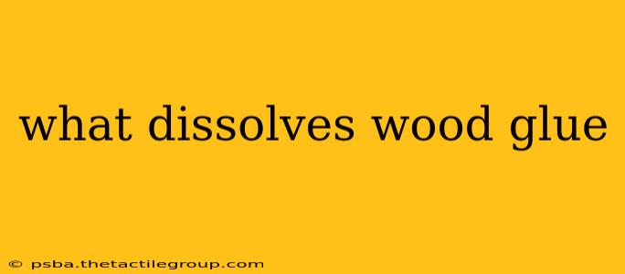 what dissolves wood glue