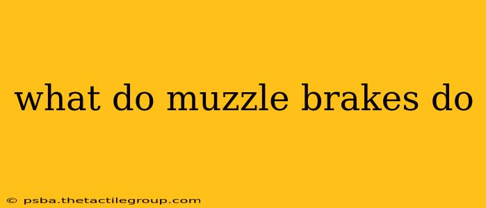 what do muzzle brakes do