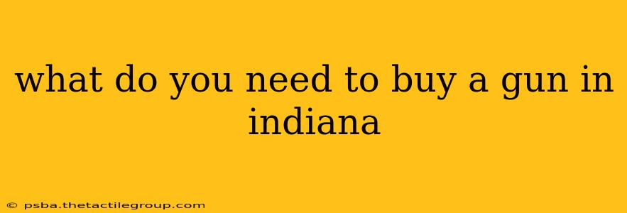 what do you need to buy a gun in indiana