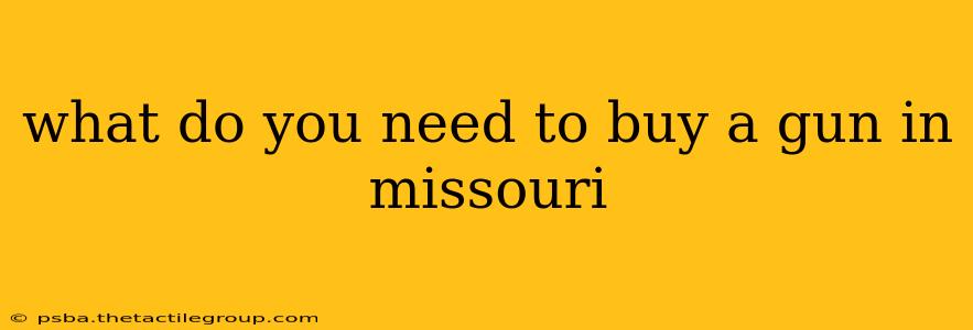 what do you need to buy a gun in missouri