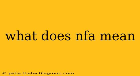 what does nfa mean