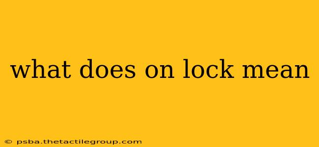 what does on lock mean