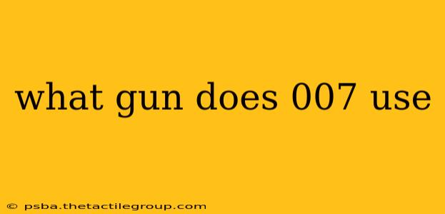 what gun does 007 use