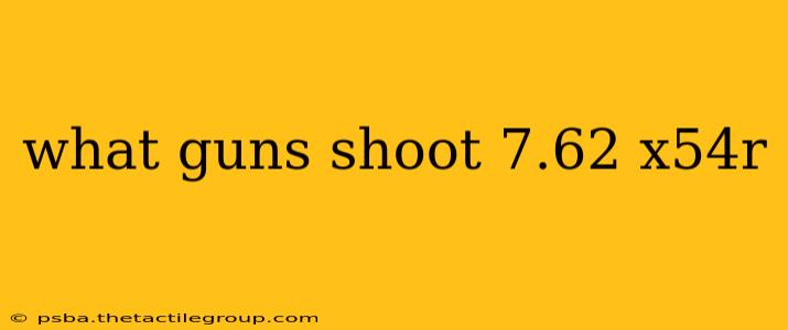 what guns shoot 7.62 x54r