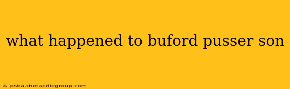 what happened to buford pusser son