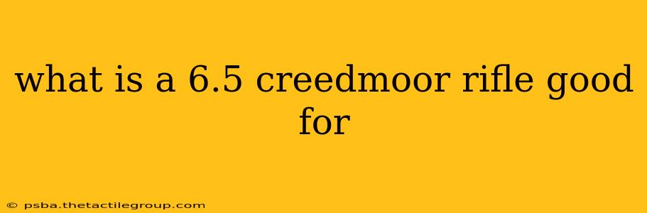 what is a 6.5 creedmoor rifle good for