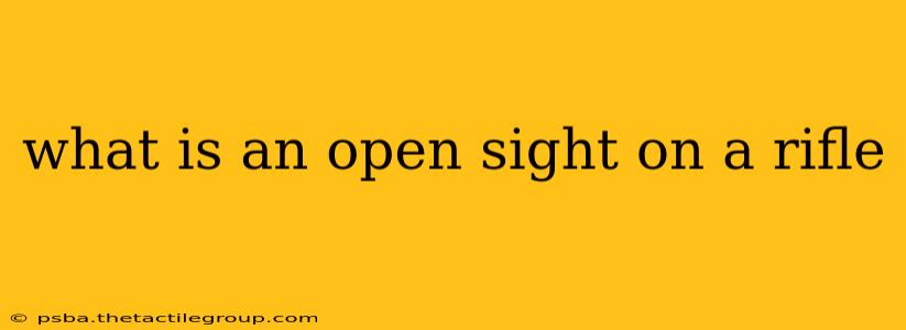 what is an open sight on a rifle