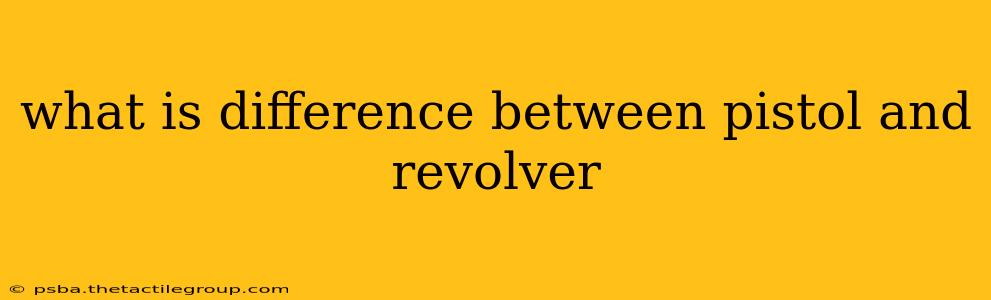 what is difference between pistol and revolver