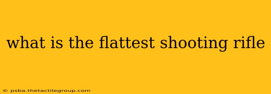 what is the flattest shooting rifle