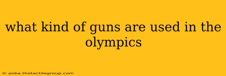 what kind of guns are used in the olympics