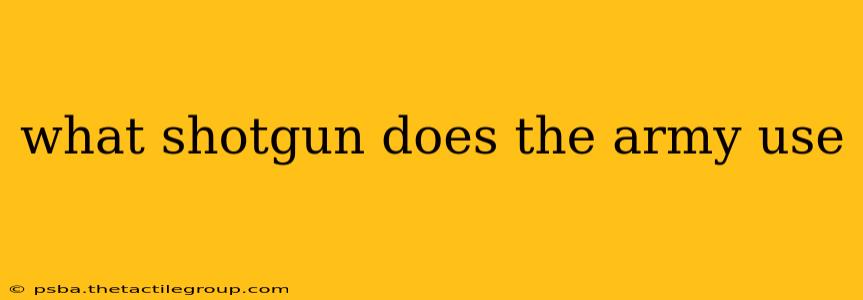 what shotgun does the army use