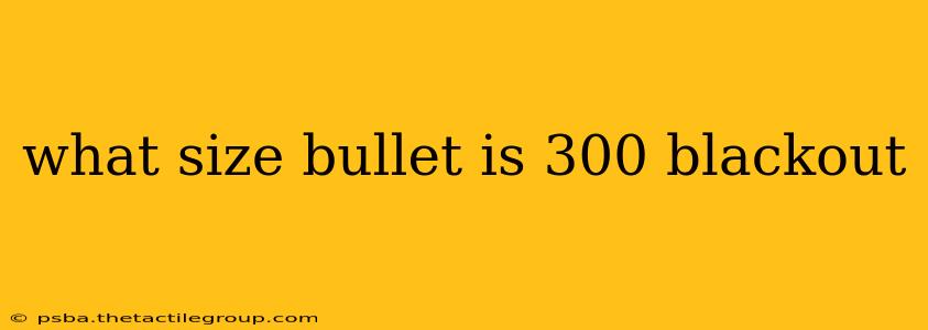 what size bullet is 300 blackout