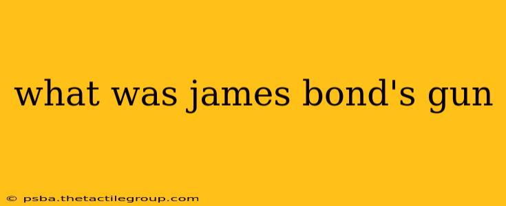 what was james bond's gun