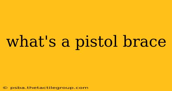 what's a pistol brace