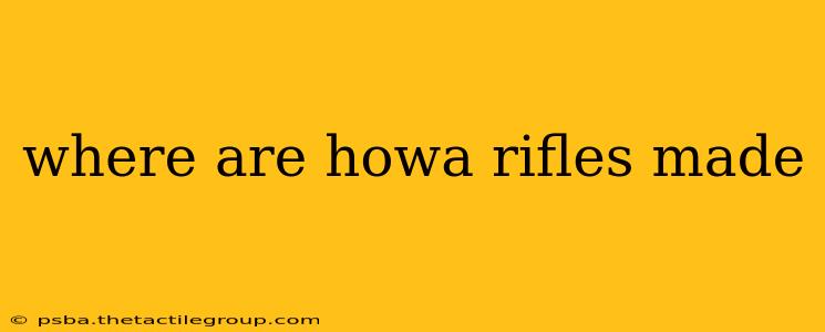 where are howa rifles made