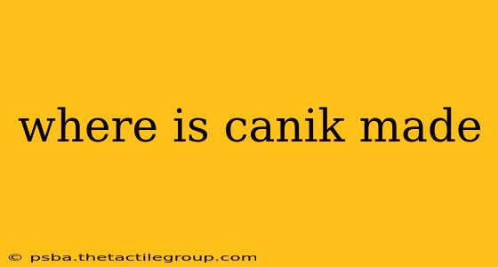 where is canik made