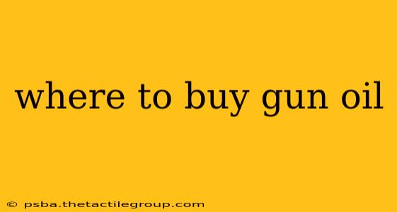 where to buy gun oil