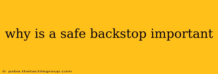 why is a safe backstop important