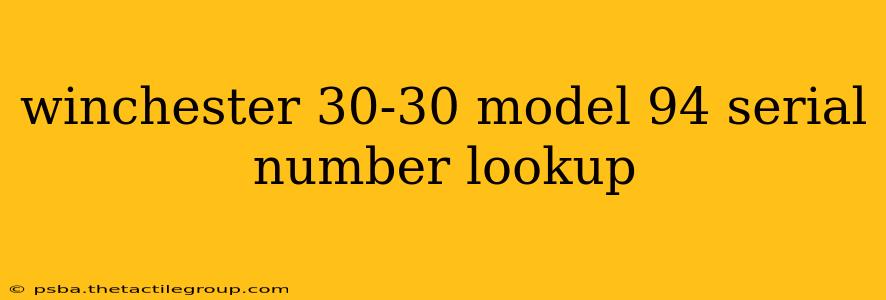 winchester 30-30 model 94 serial number lookup