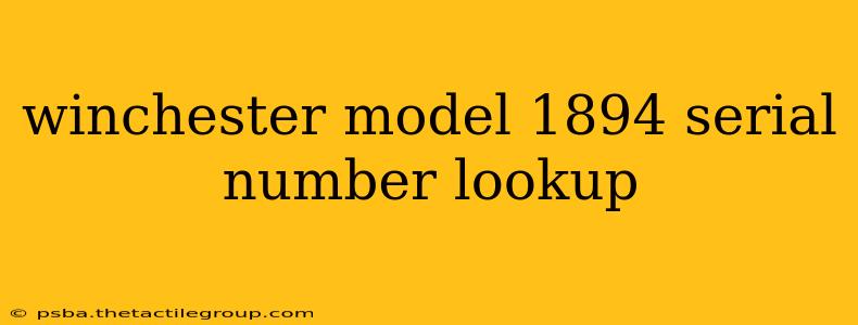 winchester model 1894 serial number lookup