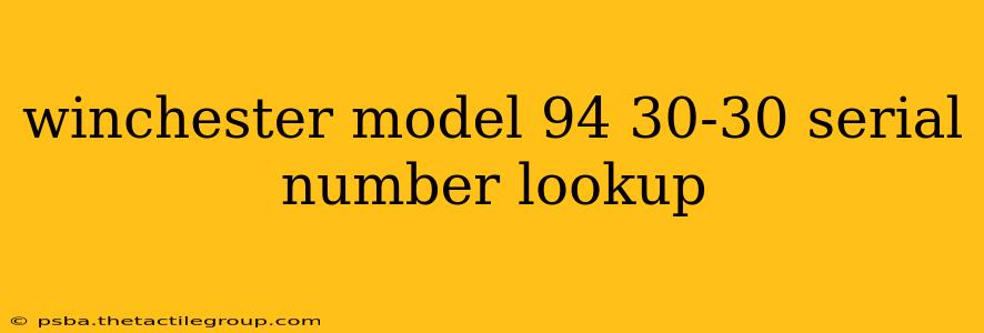 winchester model 94 30-30 serial number lookup