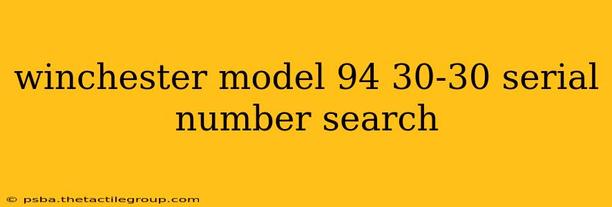 winchester model 94 30-30 serial number search