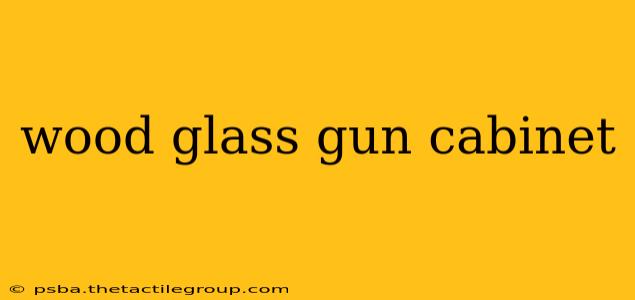 wood glass gun cabinet