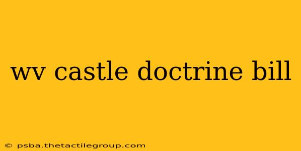 wv castle doctrine bill